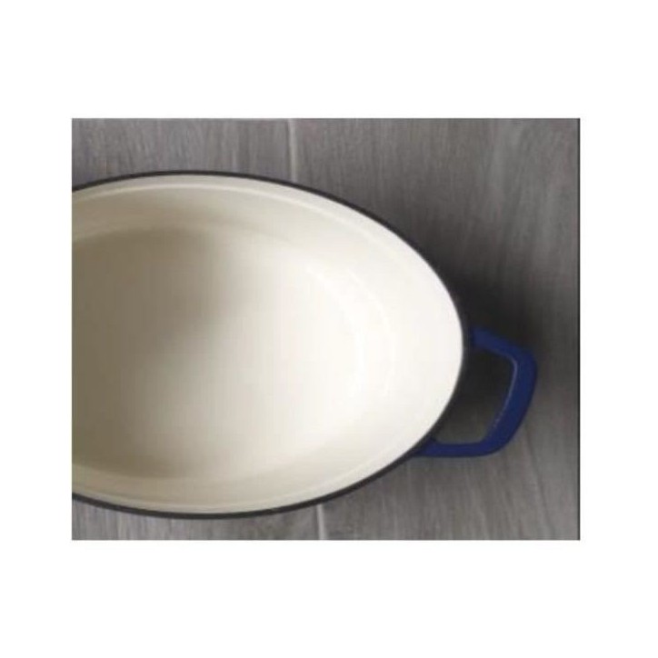 Cocotte fonte massive - GSW - BLUE MAGIC - 33 x 25 cm - Ovale - Induction - Bleu Cocotte fonte massive - GSW - BLUE MAGIC - 33 x 25 cm - Ovale - Induction - Bleu