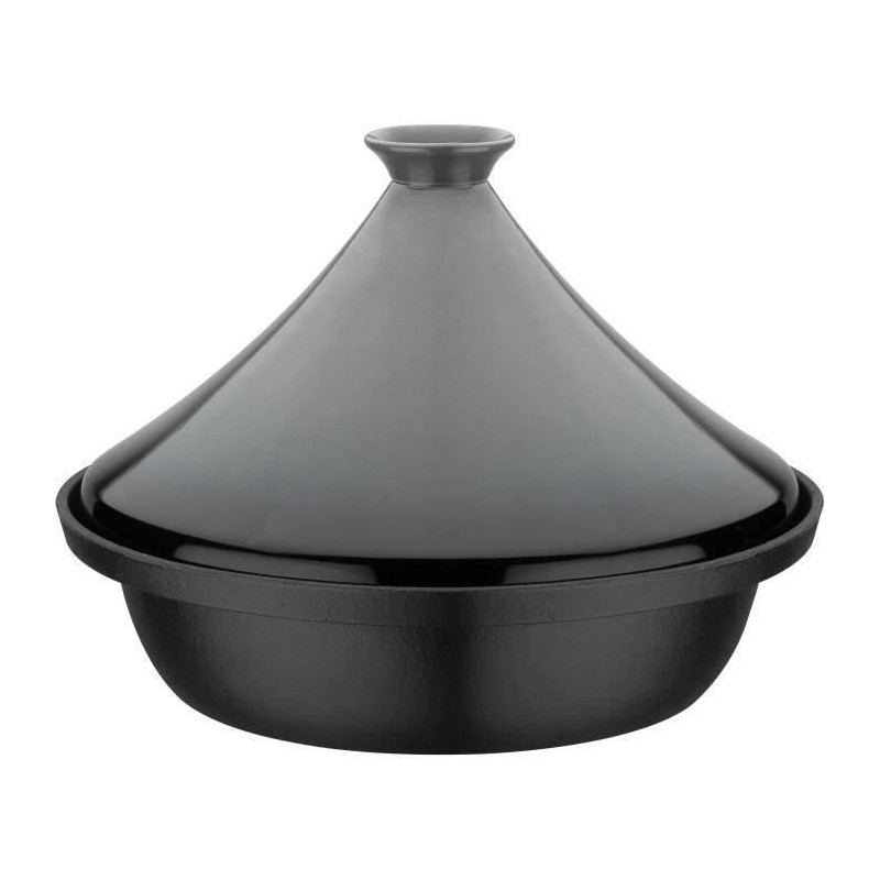 Tajine fonte massive - GSW - 30 x 22 cm - Couvercle céramique - Induc Tajine fonte massive - GSW - 30 x 22 cm - Couvercle céramique - Induc
