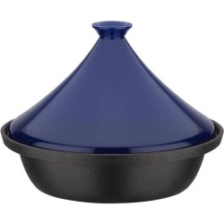 Tajine fonte massive - GSW - 30 x 22 cm - Couvercle céramique - Induc