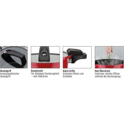 Cuiseur basse pression - GSW - 24 cm - 6 L - Aluminium forgé - Induct