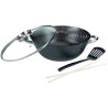 Wok multifonction 5 pieces - GSW - 860956 - Fonte d'acier - 32 cm - To