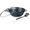Wok multifonction 5 pieces - GSW - 860956 - Fonte d'acier - 32 cm - To
