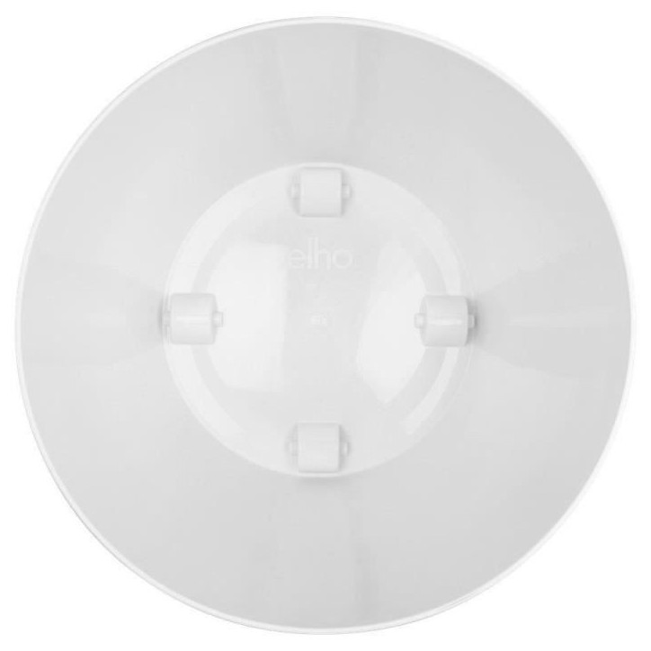ELHO Lot de 2 pots de fleur rond a roulettes Brussels - Ø35 x H33 cm et Ø39 x H36,5 cm - 55 L - Blanc ELHO Lot de 2 pots de fleur rond a roulettes Brussels - Ø35 x H33 cm et Ø39 x H36,5 cm - 55 L - Blanc
