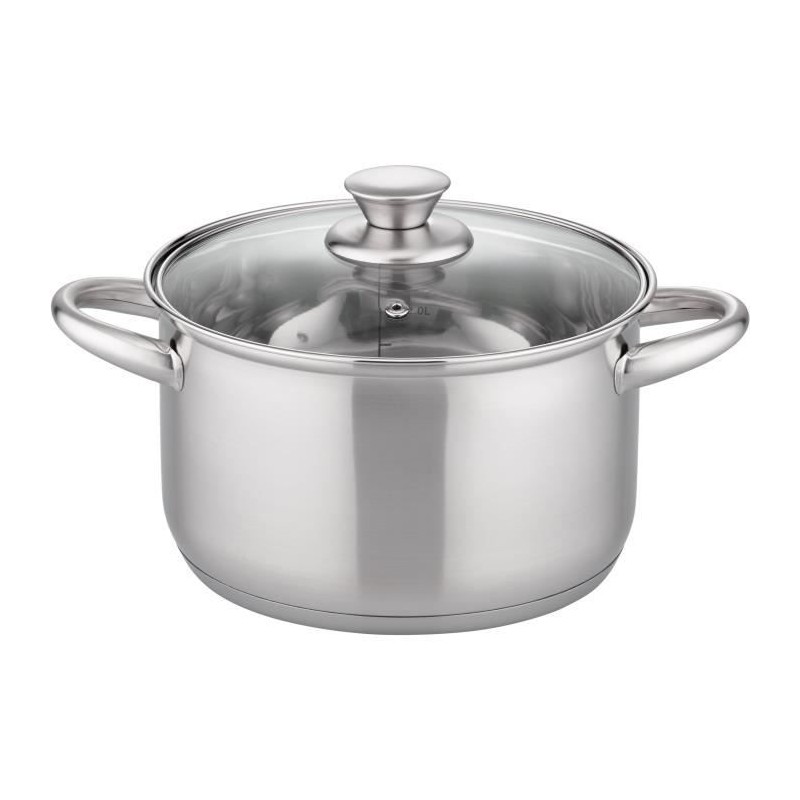 Faitout - GSW - RIGO - 24 cm - Induction - Acier inoxydable Faitout - GSW - RIGO - 24 cm - Induction - Acier inoxydable