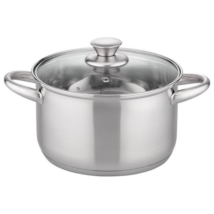 Faitout - GSW - RIGO - 24 cm - Induction - Acier inoxydable Faitout - GSW - RIGO - 24 cm - Induction - Acier inoxydable