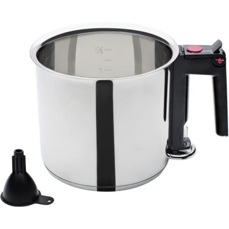 Bain-marie - GSW - 16 cm - 1, 5 L - Double paroi et réservoir - Induc