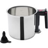 Bain-marie - GSW - 16 cm - 1, 5 L - Double paroi et réservoir - Induc