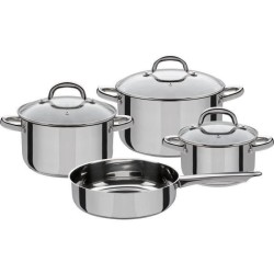 Batterie de cuisine 4 pcs - GSW - MONTREAL - 3 marmites et 1 poele - I