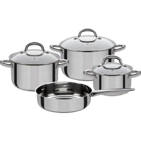 Batterie de cuisine 4 pcs - GSW - MONTREAL - 3 marmites et 1 poele - I