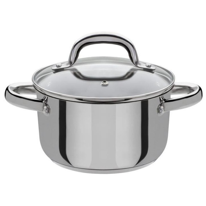 Batterie de cuisine 4 pcs - GSW - MONTREAL - 3 marmites et 1 poele - Induction - Acier inoxydable Batterie de cuisine 4 pcs - GSW - MONTREAL - 3 marmites et 1 poele - Induction - Acier inoxydable