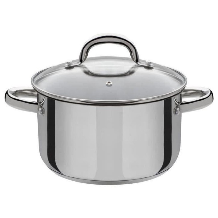 Batterie de cuisine 4 pcs - GSW - MONTREAL - 3 marmites et 1 poele - Induction - Acier inoxydable Batterie de cuisine 4 pcs - GSW - MONTREAL - 3 marmites et 1 poele - Induction - Acier inoxydable