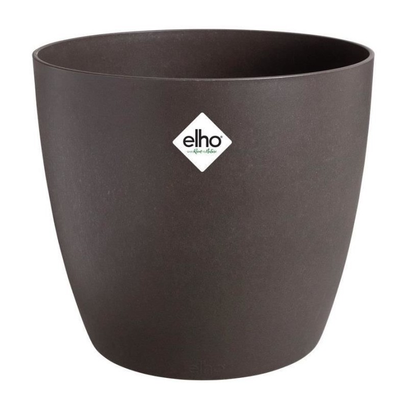 ELHO Lot de 3 pots de fleur rond The Coffee Collection - Ø14xH12,6 ELHO Lot de 3 pots de fleur rond The Coffee Collection - Ø14xH12,6