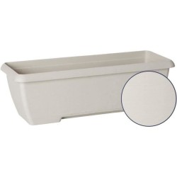 Jardiniere - GARDEN ID Teramo - Blanc 60 cm - Solidité - Réserve d'e