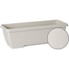 Jardiniere - GARDEN ID Teramo - Blanc 60 cm - Solidité - Réserve d'e