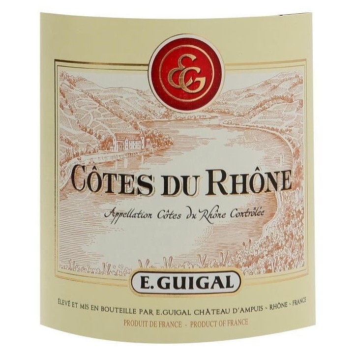 E. Guigal 2022 Côtes-du-Rhône - Vin rouge de la Vallée du Rhône