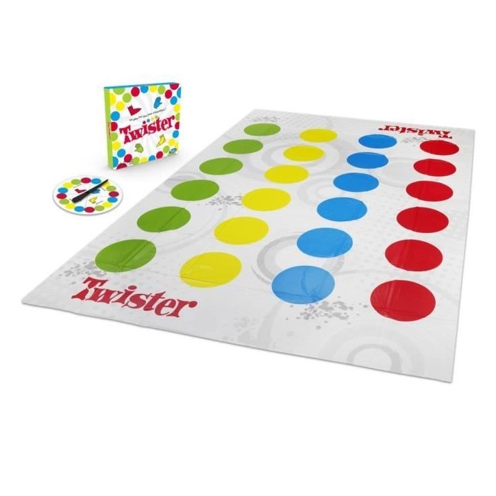 Twister Jeu d'ambiance pour enfants, Jeu d'équilibre fun , A partir de 6 ans, Hasbro Gaming Twister Jeu d'ambiance pour enfants, Jeu d'équilibre fun , A partir de 6 ans, Hasbro Gaming