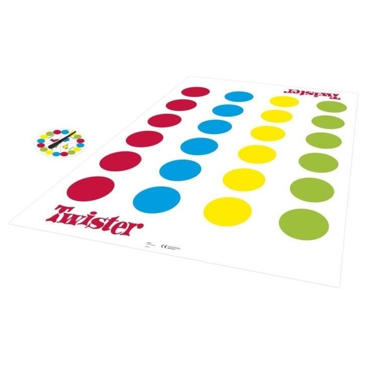 Twister Jeu d'ambiance pour enfants, Jeu d'équilibre fun , A partir de 6 ans, Hasbro Gaming Twister Jeu d'ambiance pour enfants, Jeu d'équilibre fun , A partir de 6 ans, Hasbro Gaming
