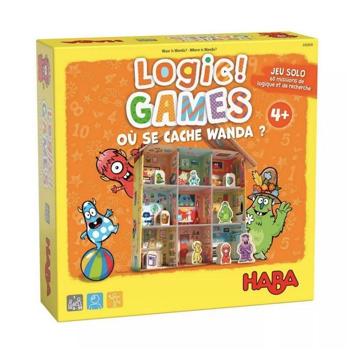 HABA - Logic! GAMES Où se cache Wanda - Jeu de logique - Jeux de Société Enfant 4 ans et +