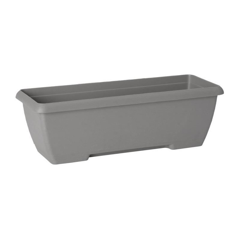 Jardiniere - GARDEN ID Teramo - Noir 60 cm - Solidité - Réserve d'ea
