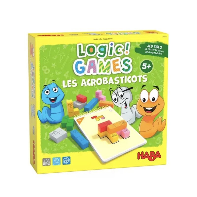 HABA - Logic! GAMES Les acrobasticots - Jeu de logique - Jeux de Soci HABA - Logic! GAMES Les acrobasticots - Jeu de logique - Jeux de Soci