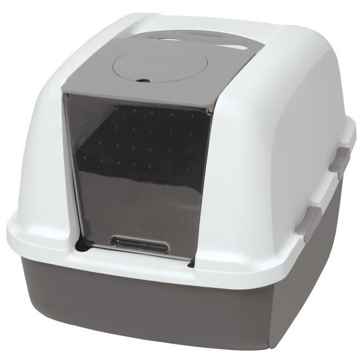 Maison de toilette Bac a litiere pour chat - CATIT - Airsift Jumbo - Systeme de filtration intégré - L. 57 x l. 50 x H. 46,5 c Maison de toilette Bac a litiere pour chat - CATIT - Airsift Jumbo - Systeme de filtration intégré - L. 57 x l. 50 x H. 46,5 c