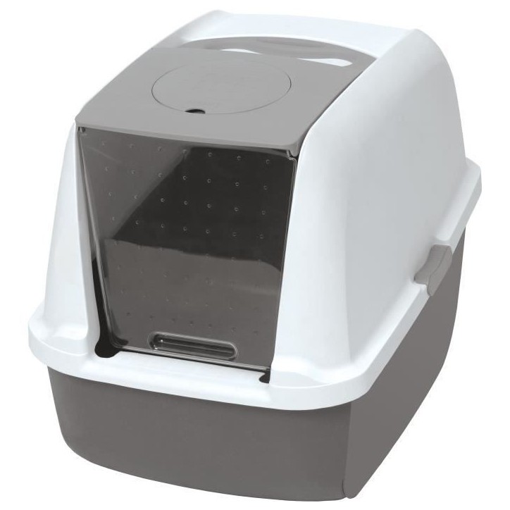 Maison de toilette Bac a litiere pour chat - CATIT - Airsift Regular - Systeme de filtration intégré - L. 57 x l. 39 x H. 46,5