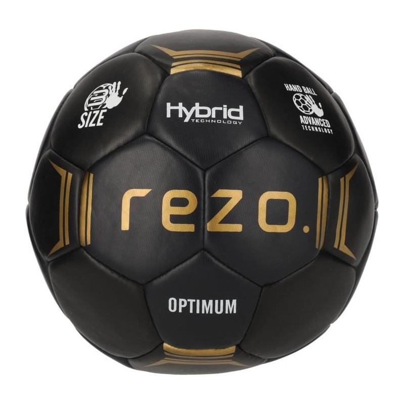 Ballon Handball - Optimum - Taille 3 - Noir et or Ballon Handball - Optimum - Taille 3 - Noir et or