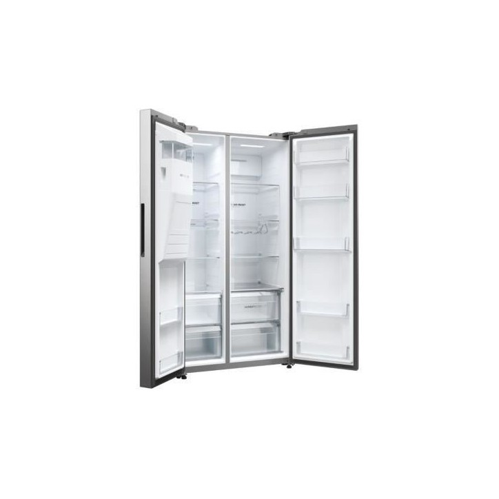 Réfrigérateur Américain - HAIER - HSW59F18EIMM - Classe E - 601 L - 36 dB - Platinium Réfrigérateur Américain - HAIER - HSW59F18EIMM - Classe E - 601 L - 36 dB - Platinium