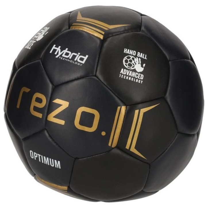 Ballon Handball - Optimum - Taille 3 - Noir et or