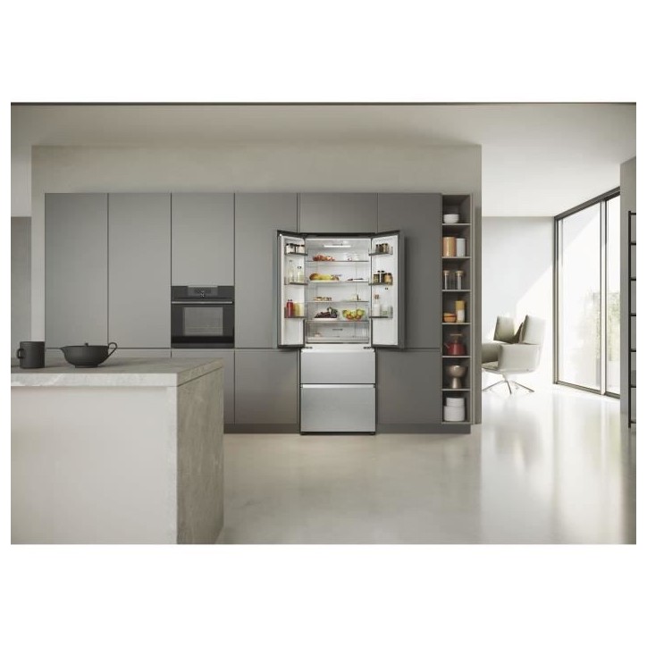 Réfrigérateur Multi-Portes - HAIER - HFR5719ENMG - 446L - No Frost - 4 Portes - Silver Réfrigérateur Multi-Portes - HAIER - HFR5719ENMG - 446L - No Frost - 4 Portes - Silver