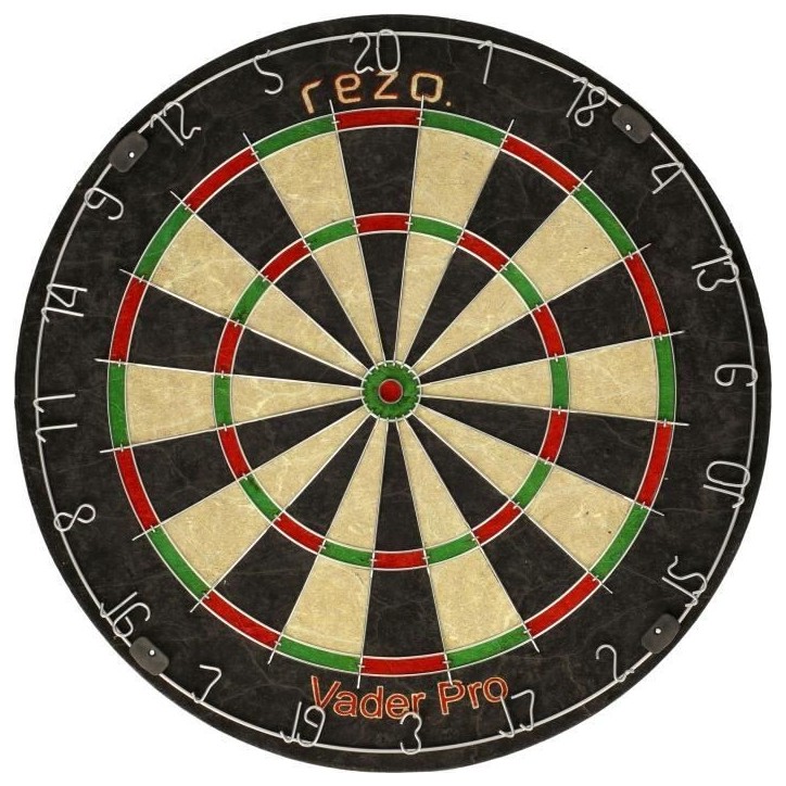 Jeu de fléchettes - VADER PRO - Set cible et 6 fléchettes inclus - Fibres de sisal - REZO Jeu de fléchettes - VADER PRO - Set cible et 6 fléchettes inclus - Fibres de sisal - REZO