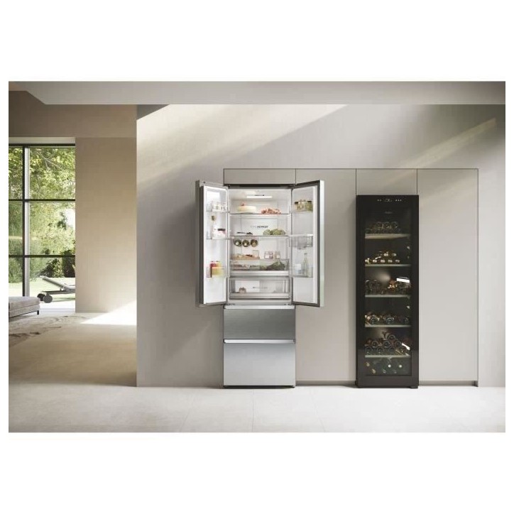 Réfrigérateur Multi-Portes - HAIER - HFR5720EWMG - Classe E - 477 L (337+140) - 37 dB - Silver Réfrigérateur Multi-Portes - HAIER - HFR5720EWMG - Classe E - 477 L (337+140) - 37 dB - Silver
