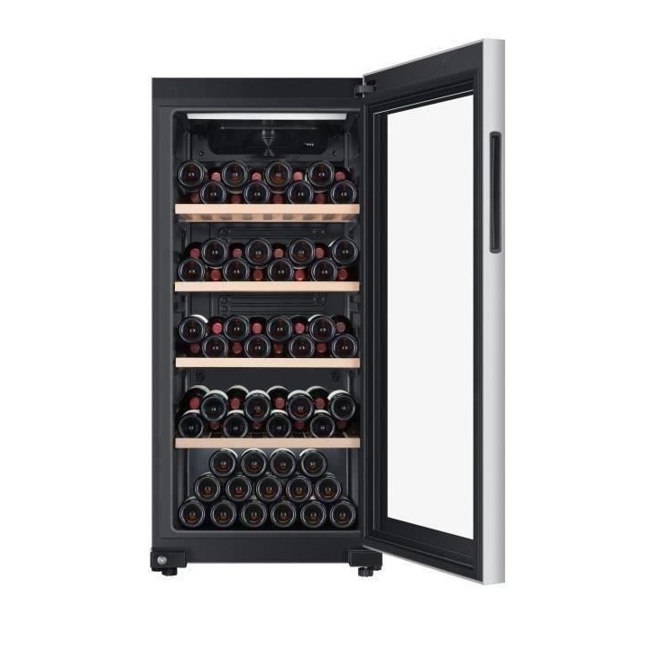 HAIER HWS116GAE - Cave a vin de vieillissement - Pose libre - 116 bouteilles H126.5 x L59,5 cm - Noir HAIER HWS116GAE - Cave a vin de vieillissement - Pose libre - 116 bouteilles H126.5 x L59,5 cm - Noir