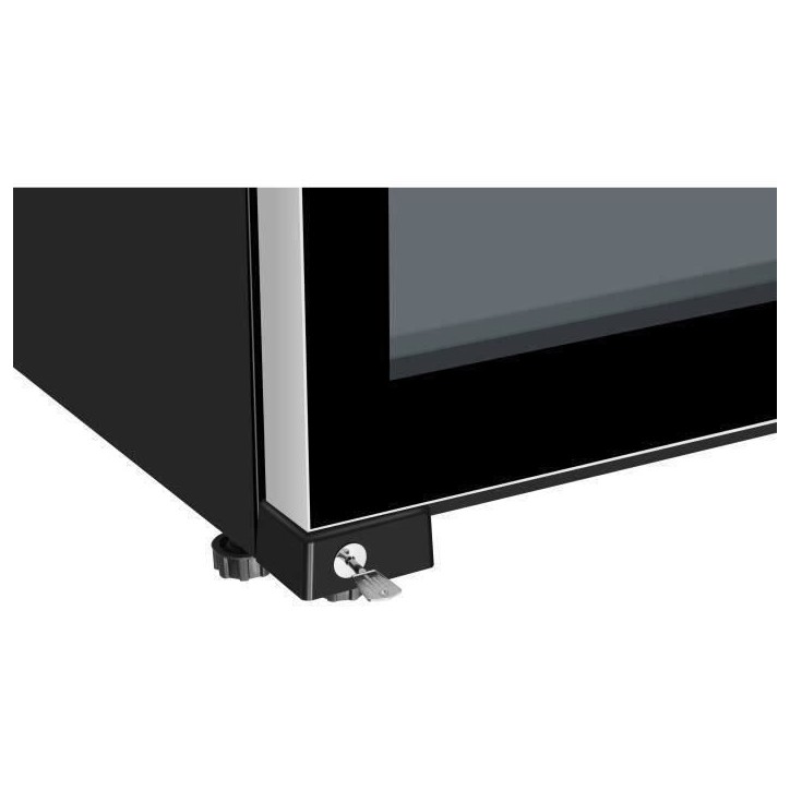 HAIER HWS188GAE - Cave a vin de vieillissement - Pose libre - 188 bouteilles - Mono zone - H185 x L59,5 cm - Noir HAIER HWS188GAE - Cave a vin de vieillissement - Pose libre - 188 bouteilles - Mono zone - H185 x L59,5 cm - Noir