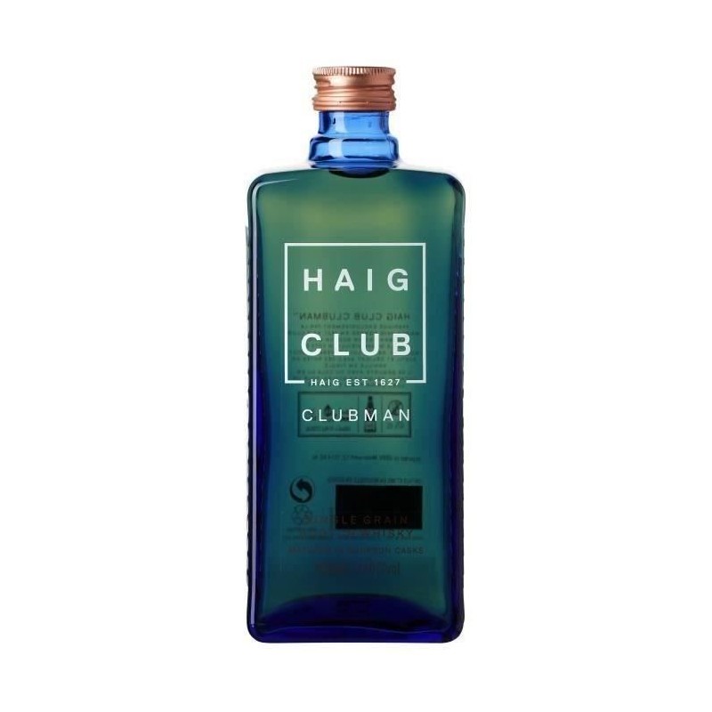 Haig Club Clubman - Single Grain Whisky - Ecosse - 40.0% Vol. - 70cl Haig Club Clubman - Single Grain Whisky - Ecosse - 40.0% Vol. - 70cl