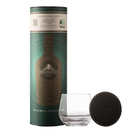 Diplomatico - Reserva Exclusiva - Boîte + 1 verre + sous verre - Rhum - 70 cl - 40,0% Vol.