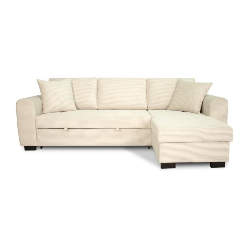 Canapé d'angle convertible réversible - 4 places - HAMILTON - Velour Canapé d'angle convertible réversible - 4 places - HAMILTON - Velour