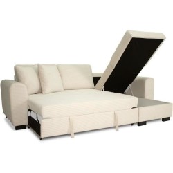Canapé d'angle convertible réversible - 4 places - HAMILTON - Velour