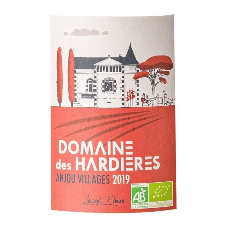 Domaine des Hardieres 2019 Anjou Villages - Vin rouge de la Val de Loire - Bio