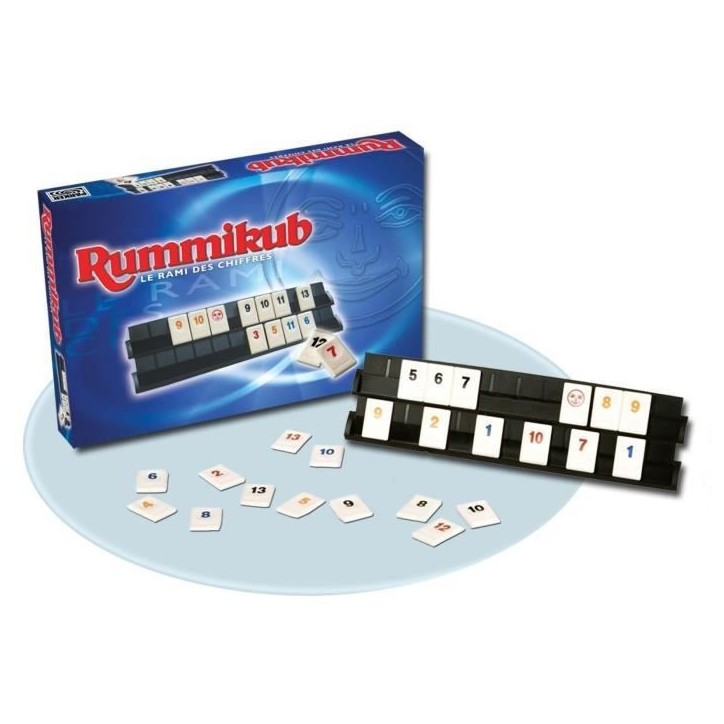 RUMMIKUB Chiffres, Jeu de societe de reflexion, Jeu de plateau type educatif, Version francaise RUMMIKUB Chiffres, Jeu de societe de reflexion, Jeu de plateau type educatif, Version francaise