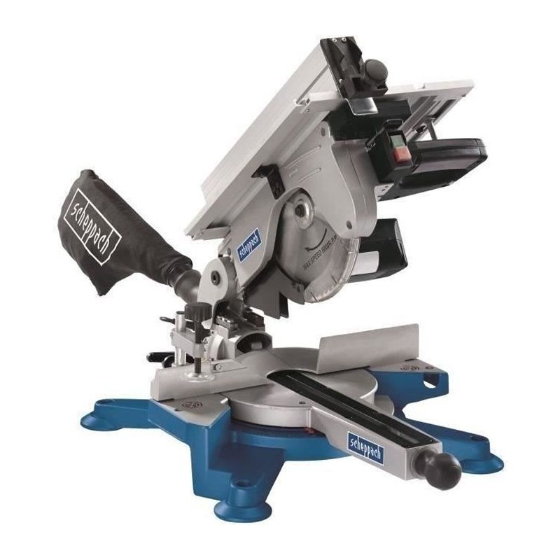 Scie a onglet pendulaire SCHEPPACH - 254 mm 1800 W - Table supérieure