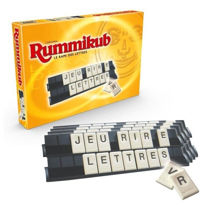 Rummikub Lettres, Jeu de société et de réflexion, Jeu éducatif, version française, Hasbro Gaming, Des 7 ans Rummikub Lettres, Jeu de société et de réflexion, Jeu éducatif, version française, Hasbro Gaming, Des 7 ans