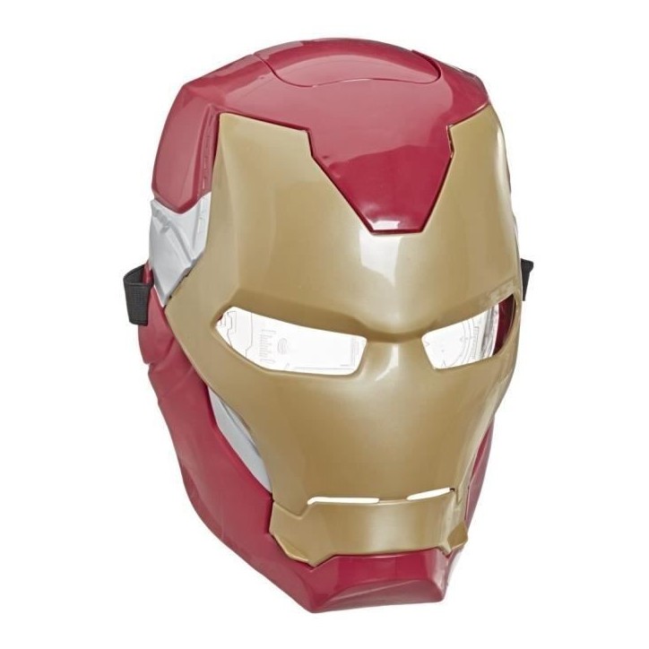 Masque électronique d'Iron Man a visiere mobile, avec effets lumineux, Pour enfnant pour se déguiser comme son héros préfér Masque électronique d'Iron Man a visiere mobile, avec effets lumineux, Pour enfnant pour se déguiser comme son héros préfér