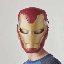 Masque électronique d'Iron Man a visiere mobile, avec effets lumineux