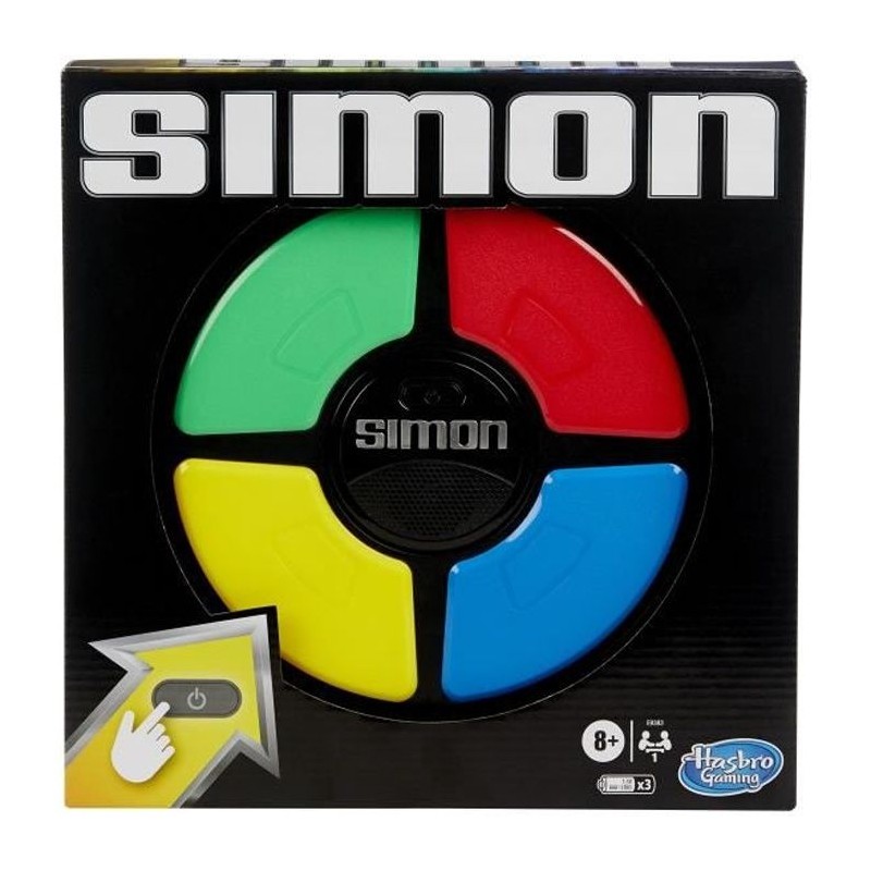 Simon, jeu de société enfants, a partir de 8 ans, Hasbro Gaming Simon, jeu de société enfants, a partir de 8 ans, Hasbro Gaming
