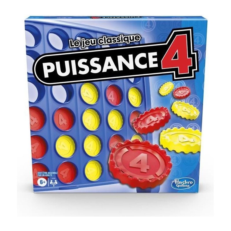 Puissance 4, Le jeu classique, Jeu de société de stratégie, 2 joueu Puissance 4, Le jeu classique, Jeu de société de stratégie, 2 joueu