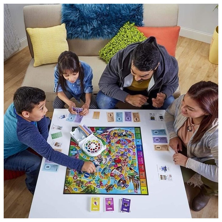 Destins Le jeu de la vie, Jeu de plateau pour la famille, 2 a 4 joueurs, pour enfants, des 8 ans, avec pions colorés, Hasbro Destins Le jeu de la vie, Jeu de plateau pour la famille, 2 a 4 joueurs, pour enfants, des 8 ans, avec pions colorés, Hasbro