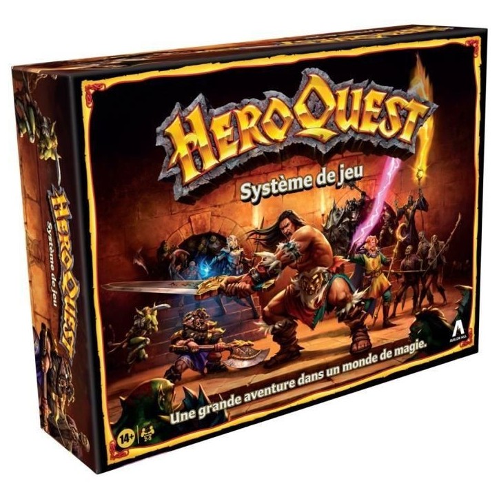 Heroquest Systeme de Jeu, Jeu d'aventures fantastiques styles donjon, Jeu de société, A partir de 14 Ans, 2 a 5 Joueurs Heroquest Systeme de Jeu, Jeu d'aventures fantastiques styles donjon, Jeu de société, A partir de 14 Ans, 2 a 5 Joueurs