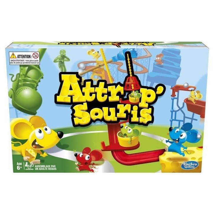 Attrap'souris, Jeu de société enfant, Jeu de plateau, Des 6 ans, Hasbro Gaming Attrap'souris, Jeu de société enfant, Jeu de plateau, Des 6 ans, Hasbro Gaming