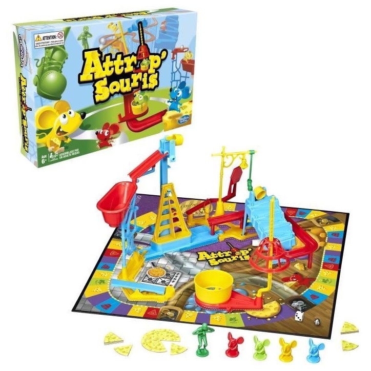 Attrap'souris, Jeu de société enfant, Jeu de plateau, Des 6 ans, Hasbro Gaming Attrap'souris, Jeu de société enfant, Jeu de plateau, Des 6 ans, Hasbro Gaming